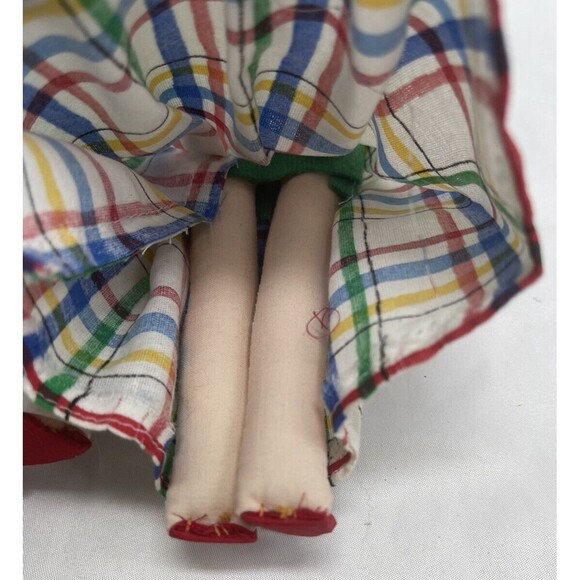 FRED HARVEY Handmade Navajo Dolls Native American Couple  Signed By Sadie Nez 9” - Picture 5 of 11